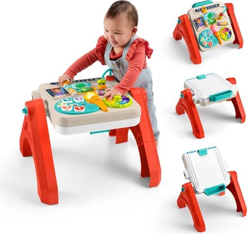 Fisher-Price 4-in-1 Activity Table & Easel, Multilanguage Version | English,…