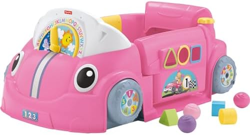 Fisher-Price Baby Learning Toy Laugh & Learn Crawl Around Car Activity Center…