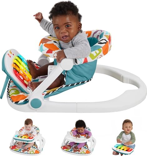 Fisher-Price Baby Portable Chair Deluxe Kick & Play Sit-Me-Up Floor Seat with…