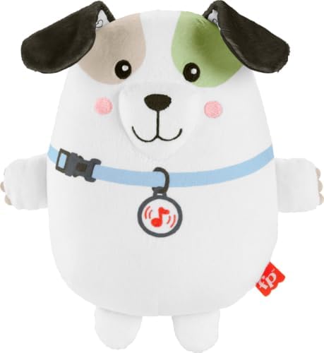 Fisher-Price Baby Toy Calming Vibes Puppy Soother Plush Portable Sound…
