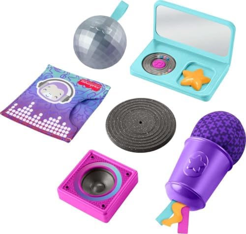 Fisher-Price Baby Toys Mini Me Moments DJ Set, 6-Piece Newborn Sensory…