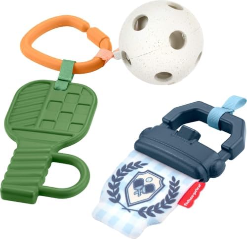 Fisher-Price Baby Toys Mini Me Moments Let’s Play Pickleball Set, 3…