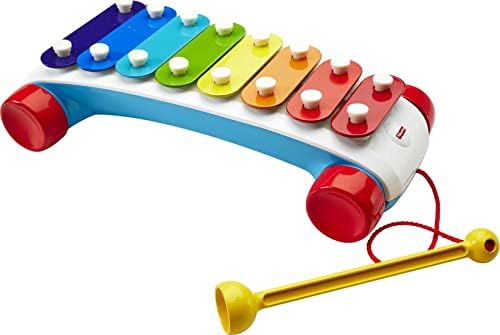 Fisher-Price Classic Xylophone Pull Toy | Roll Along Musical Instrument,…