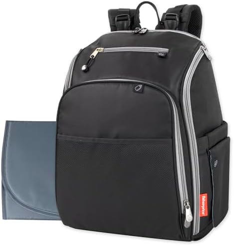 Fisher-Price Fastfinder 3 Piece Set Diaper Bag Backpack for Moms & Dads with…