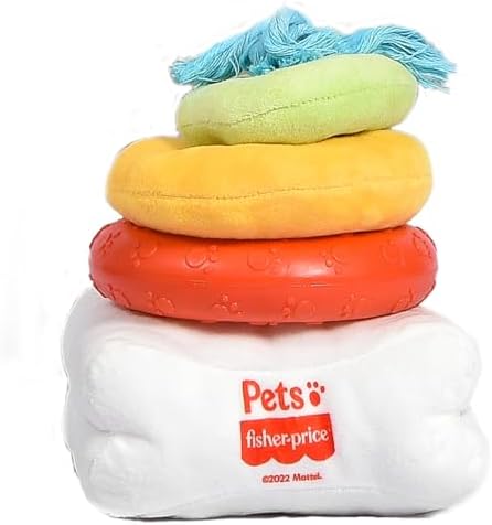 Fisher Price Attack-A-Stack Chase and Toss Dog Toy | Stacking rope design,…