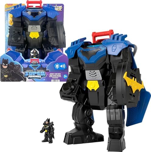 Fisher-Price Imaginext DC Super Friends, Batman Flight Mech with Lights,…