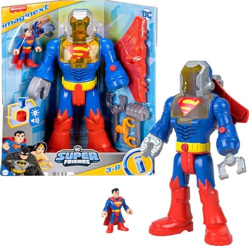Fisher-Price Imaginext DC Super Friends Superman Toy Insider & Exo Suit…