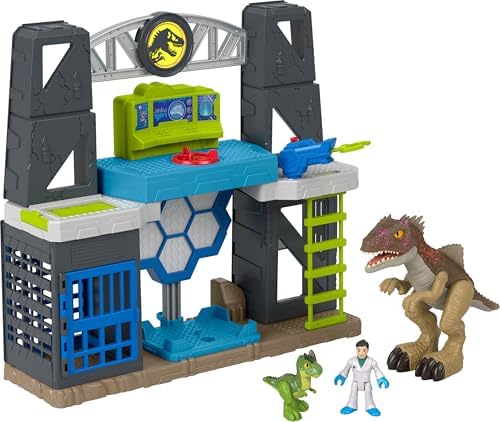 Fisher-Price Imaginext Jurassic World Dinosaur Toys Scan & Glow Dino Playset…