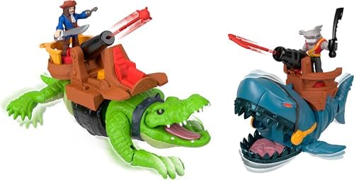 Fisher-Price Imaginext Pirate Shark vs Crocodile Playset