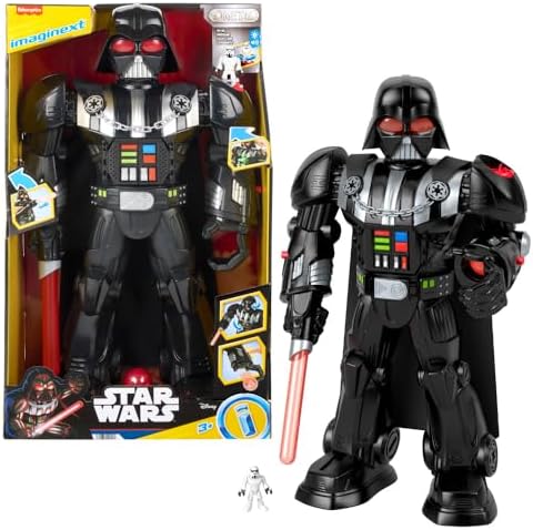 Fisher-Price Imaginext Star Wars Darth Vader Bot 2+ Ft Tall Toy, Lights…