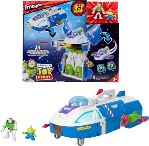 Fisher-Price Imaginext Transforming Buzz Lightyear Ship Toy Vehicle with…