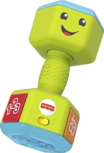 Fisher-Price Laugh & Learn Countin’ Reps Dumbbell | Baby & Toddler Toy,…