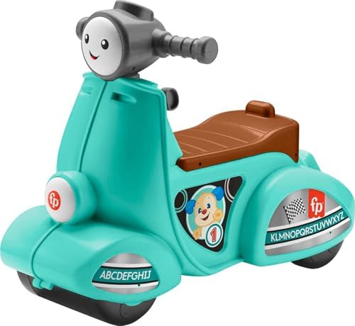 Fisher-Price Laugh & Learn Cruise Along Scooter Toy | Smart Stages, Ride-On…
