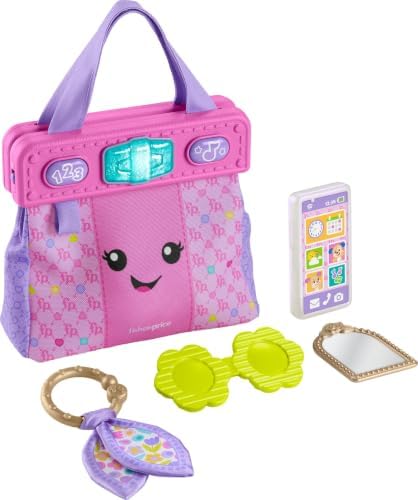 Fisher-Price Laugh & Learn Going Places Learning Purse | Pretend Bag with 4…