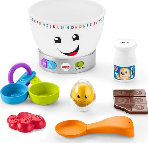 Fisher-Price Laugh & Learn Magic Color Mixing Bowl | Baby Learning Toy,…