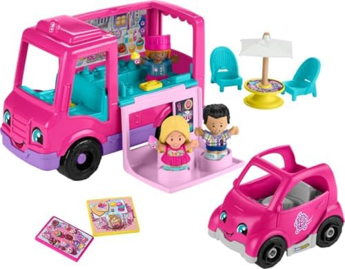 Fisher-Price Little People Barbie Cupcake Truck | Toddler Toy Vehicle,…