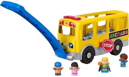 Fisher-Price Little People Big Yellow School Bus Toddler Toy | Pull Along…