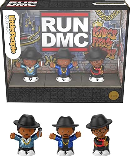 Little People Collector Run DMC, set of 3 figures styled like the iconic hip…