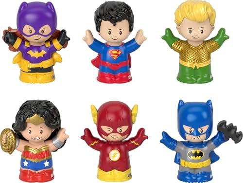 Fisher-Price Little People DC Super Friends, 6 Figures Ages 18+ Months