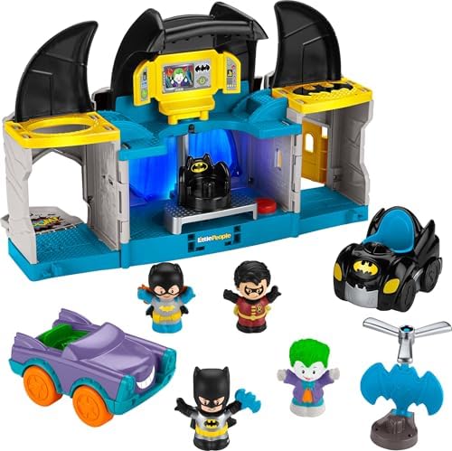 Fisher-Price Little People DC Super Friends Deluxe Batcave Playset