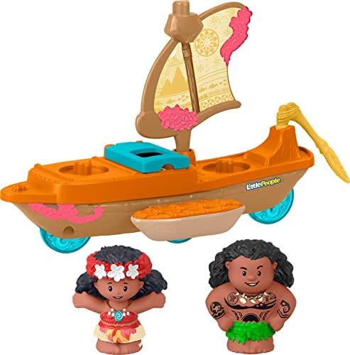 Fisher-Price Little People Disney Princess Moana & Maui’s Canoe | Toy Boat &…