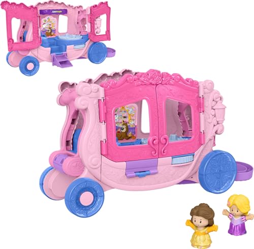 Fisher-Price Little People Disney Princess Pull-Along Musical Carriage |…