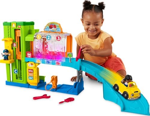 Fisher-Price Little People Light-Up Learning Garage Playset, Ages 1+ Years