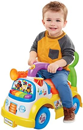 Fisher-Price Little People Music Parade Ride-On, Plays 5 Marching Tunes &…