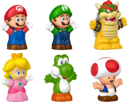 Fisher-Price Little People My Mario 6-Piece Character Figure Set | Pretend…