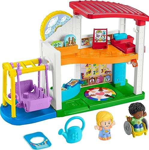 Fisher-Price Little People Toddler Playset Play for All School with 2 Figures…