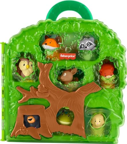 Fisher-Price Little People Toddler Toy Forest Friends Carry Case Playset with…