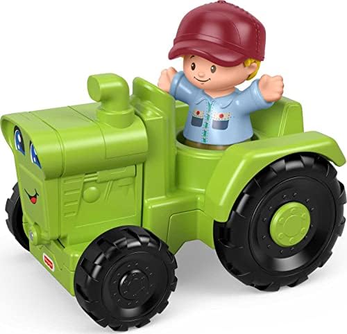 Fisher-Price Little People Toddler Toy Helpful Harvester Tractor, Farm…