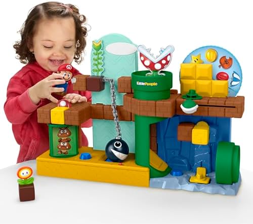 Fisher-Price Little People Toddler Toy My Mario Adventure Playset with Music…