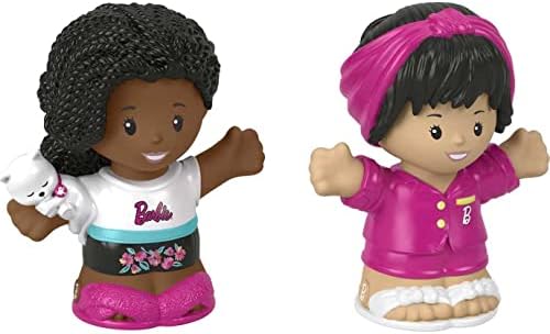 Fisher-Price Little People Toddler Toys Barbie Sleepover Figure Set with 2…