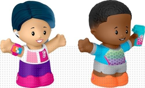Fisher-Price Little People Toddler Toys Barbie Wellness Figure Set with 2…