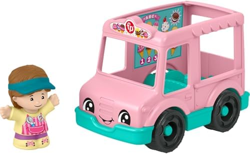 Fisher-Price Little People Toddler Toys Ice Cream Truck Push-Along Vehicle &…