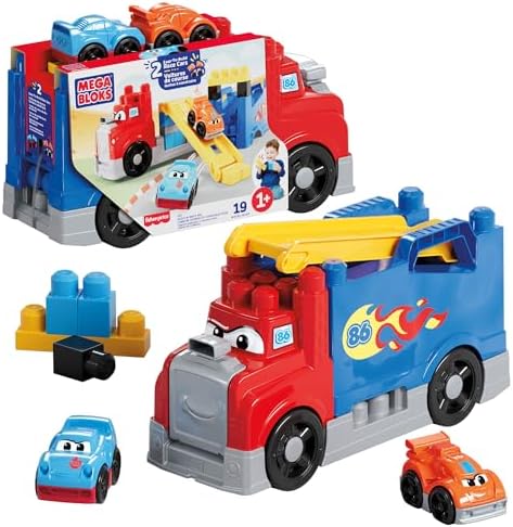 Mega Bloks First Builders Build & Race Rig Toddler Blocks Toy