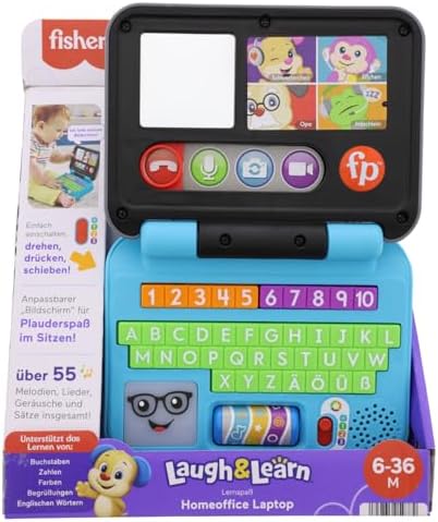 Fisher-Price My First Laptop Laugh & Learn, Electronic Toy, Progressive…