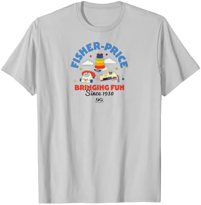 Fisher-Price - Nostalgic Toys Bringing Fun Since 1930 T-Shirt, Men, Silver…