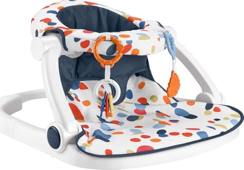 Fisher-Price Portable Baby Chair, Darling Dots Sit-Me-Up Floor Seat with…