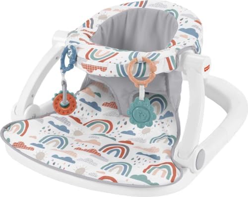 Fisher-Price Portable Baby Chair Sit-Me-Up Floor Seat with Developmental Toys…