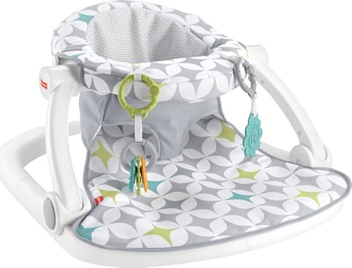 Fisher-Price Portable Baby Chair Sit-Me-Up Floor Seat with Developmental Toys…