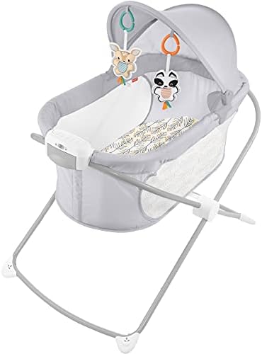 Fisher-Price Portable Baby Crib Soothing View Projection Bassinet with Lights…