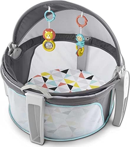 Fisher-Price Portable Bassinet On-The-Go Baby Dome, Travel Play Space with…