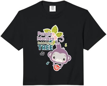 Fisher-Price Purple Monkey Bubblegum Tree Comfort Colors Crop Top