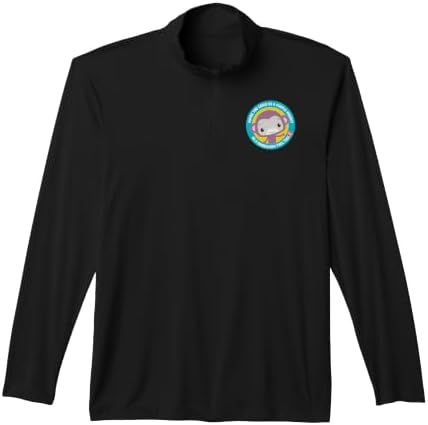Fisher-Price Purple Monkey Circle Performance Quarter-Zip Top