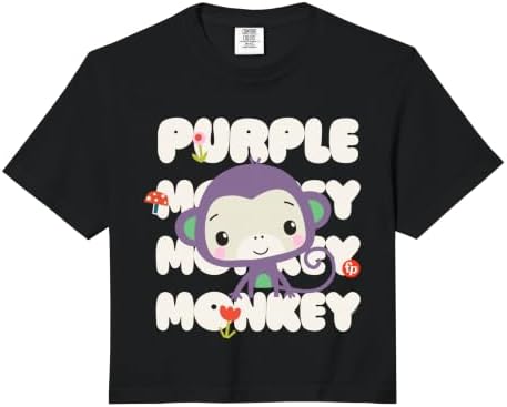 Fisher-Price Purple Monkey Comfort Colors Crop Top