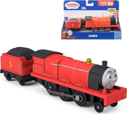 Thomas and Friends Motorized James Engine and Tender by Fisher-Price |…