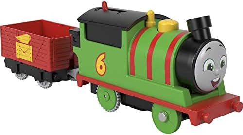 Thomas & Friends Motorized Toy Train Percy Battery-Powered Engine with Tender…