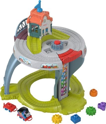 Thomas & Friends Toddler Toy My First Train Table with Track, Cargo Stacking…